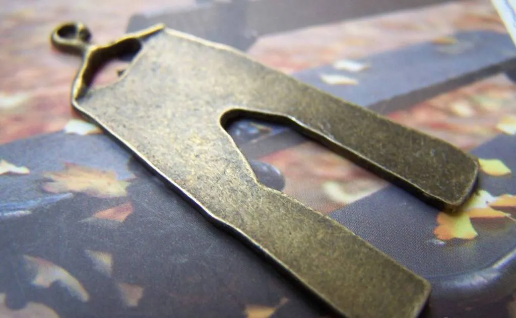 10 pcs of Antique Bronze Pants Trousers Charms Pendants 18x40mm A1905