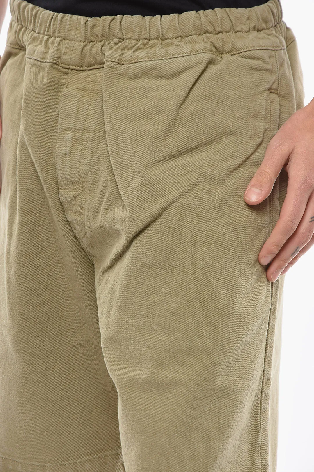 14 BROS Drawstring Waist Cotton Shorts