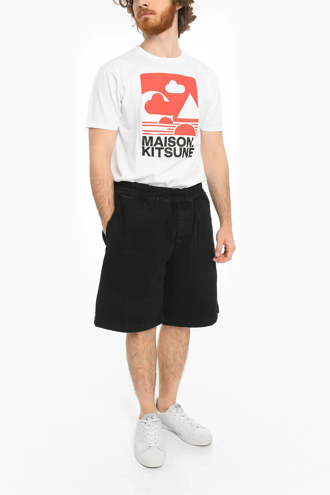 14 BROS Drawstring Waist Cotton Shorts
