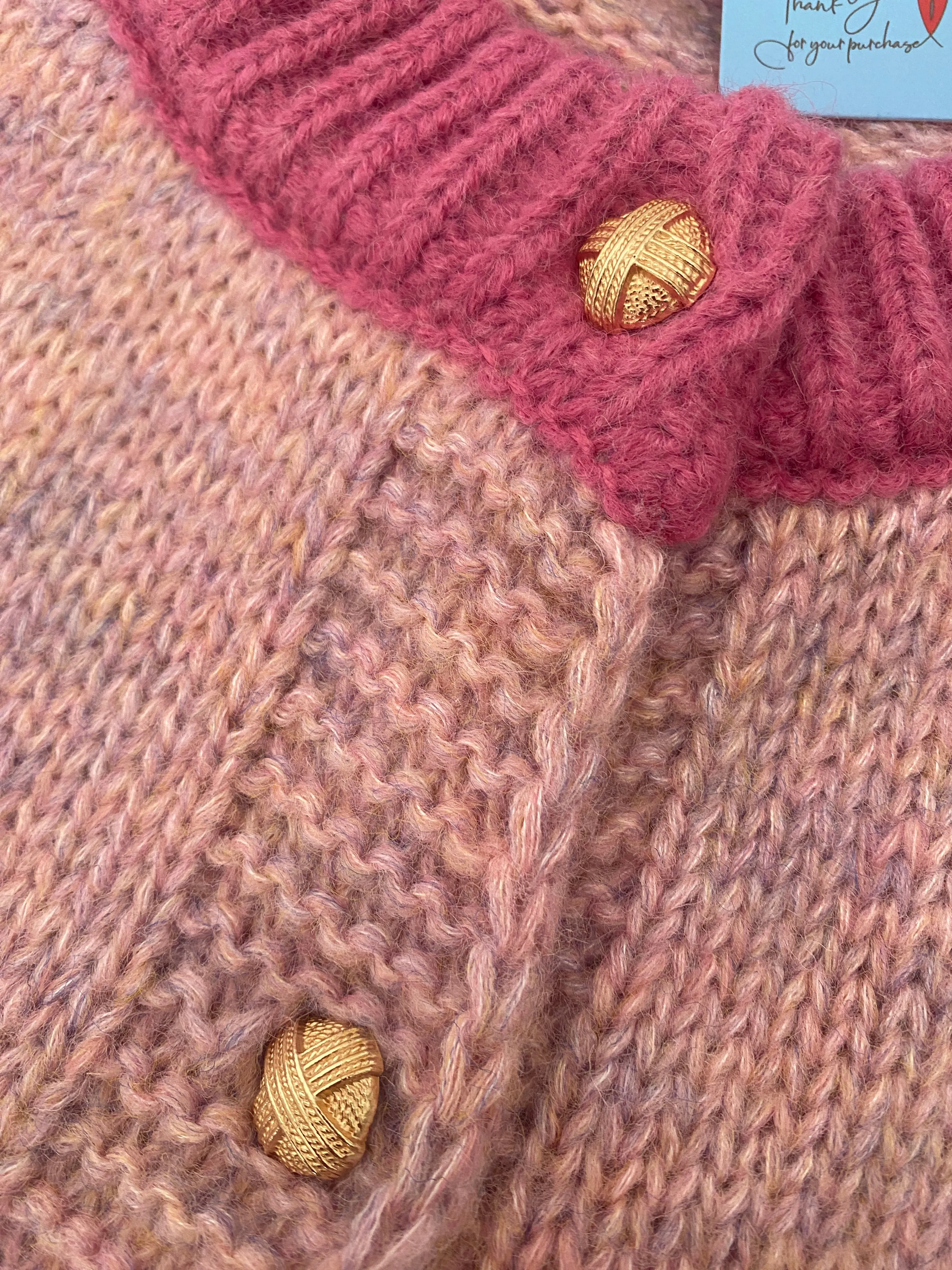 Barbie Pink Cable Knit Cardigan (Last One)