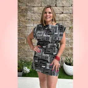Black & White Mini Dress