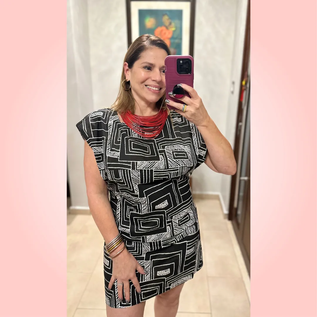 Black & White Mini Dress
