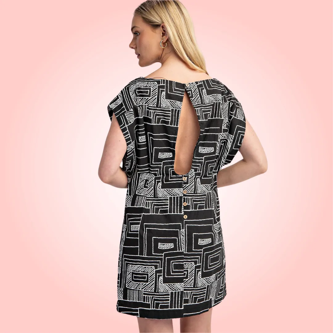 Black & White Mini Dress