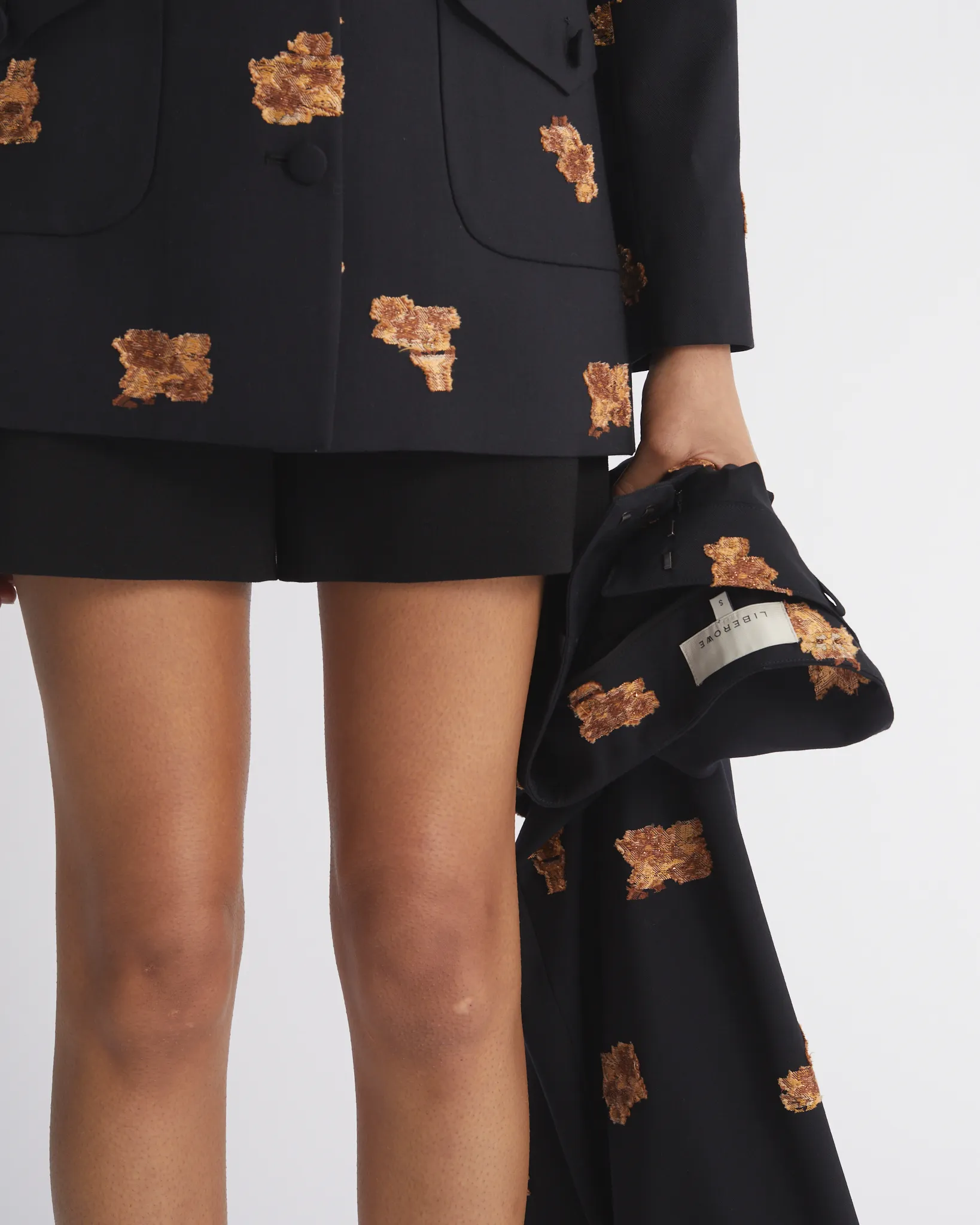 BLACK AND BRONZE ANNIE TROUSER