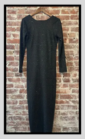 Black Glitter Dress