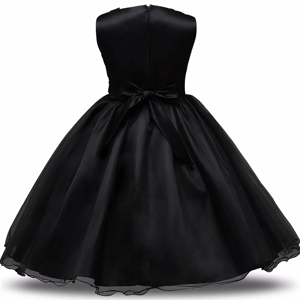 Black Sequin and Tulle Princess Dress (3-14 yrs)