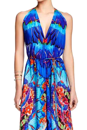 Blue Mini Dress With Print