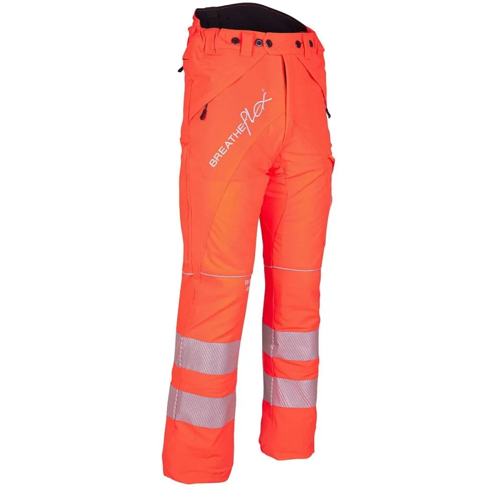 Breatheflex Chainsaw Trousers Design Type C Class 1 Hi Viz Orange