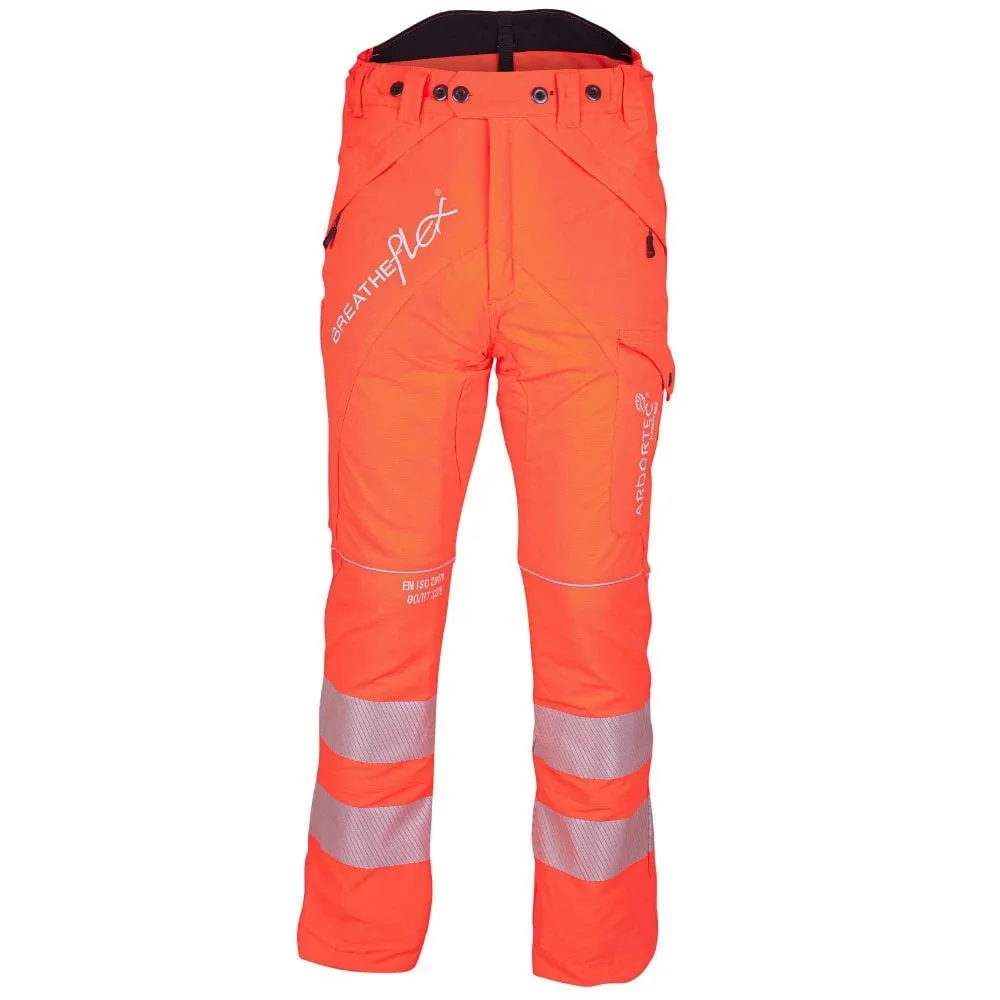 Breatheflex Chainsaw Trousers Design Type C Class 1 Hi Viz Orange