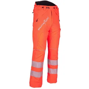 Breatheflex Chainsaw Trousers Design Type C Class 1 Hi Viz Orange
