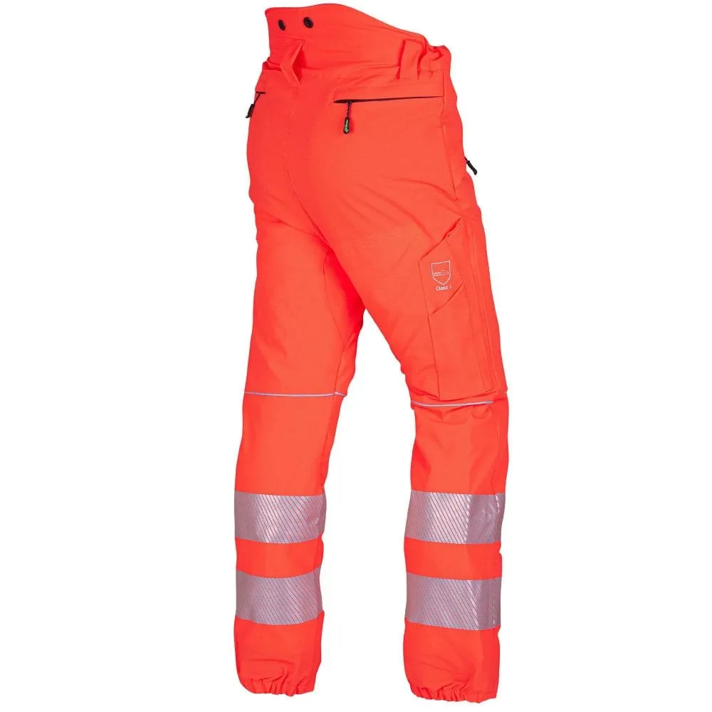 Breatheflex Chainsaw Trousers Design Type C Class 1 Hi Viz Orange
