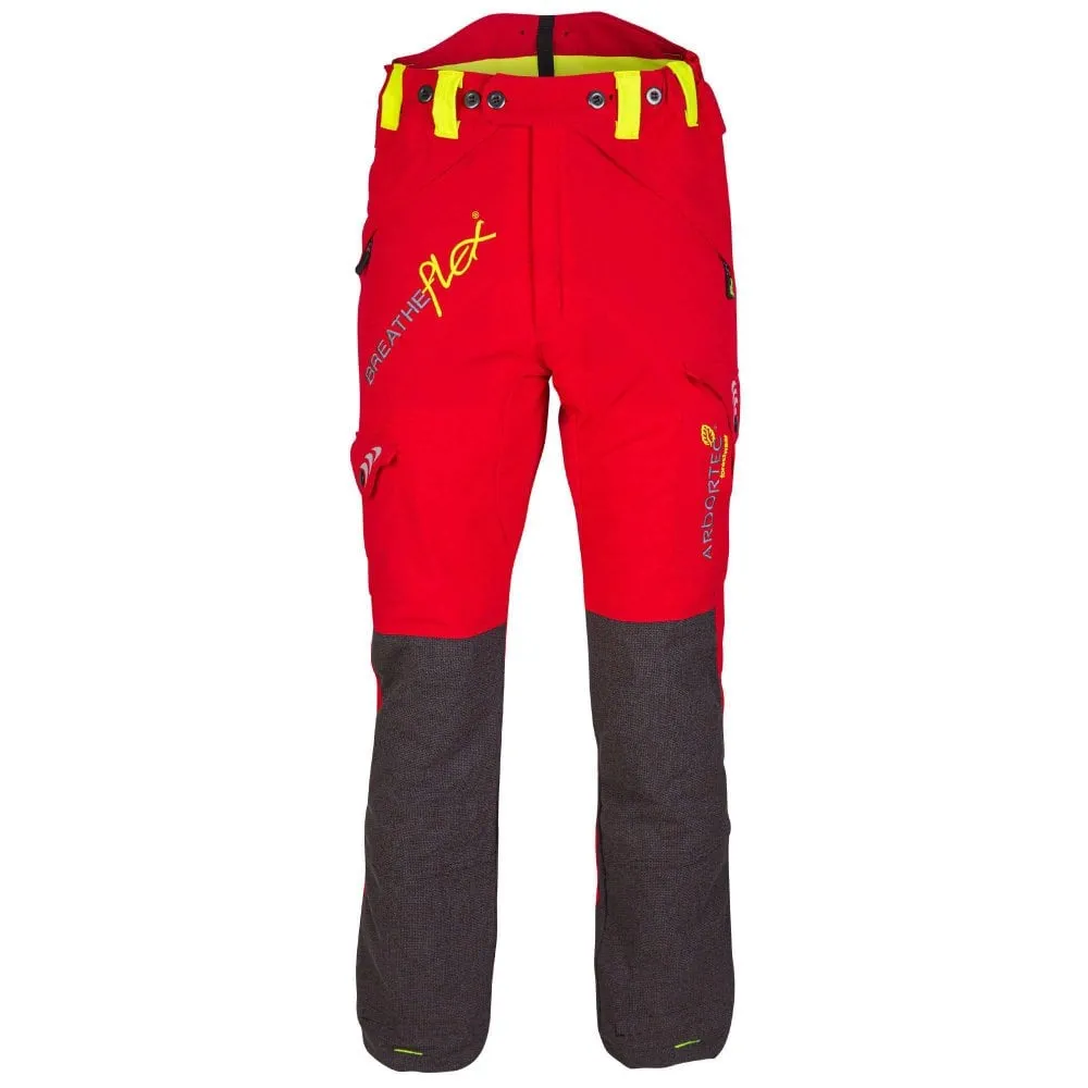 Breatheflex Chainsaw Trousers Red Type A
