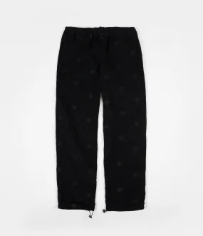 Bronze 56K All Over B Logo Embroidered Cord Trousers - Black