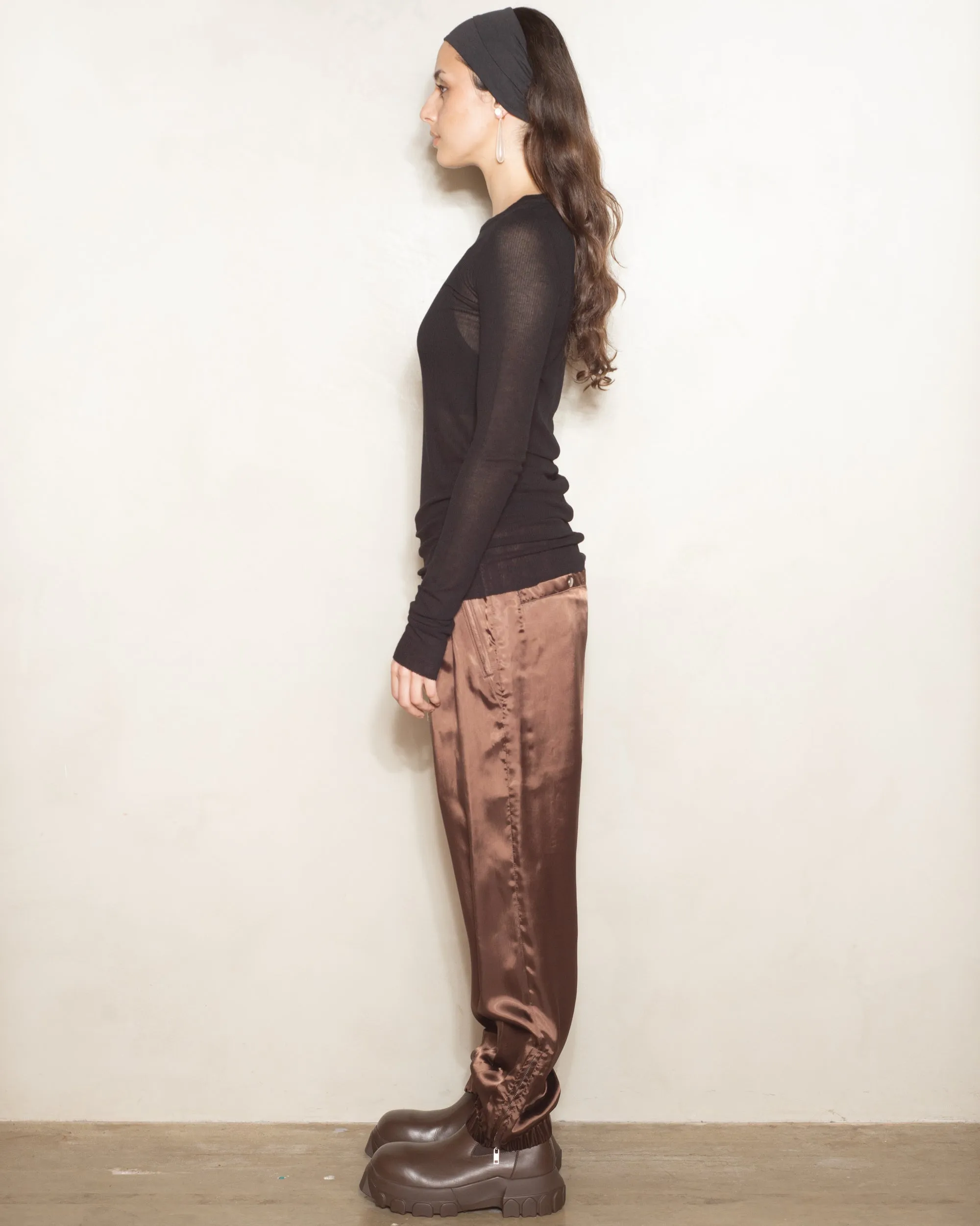 Brown Track Pants
