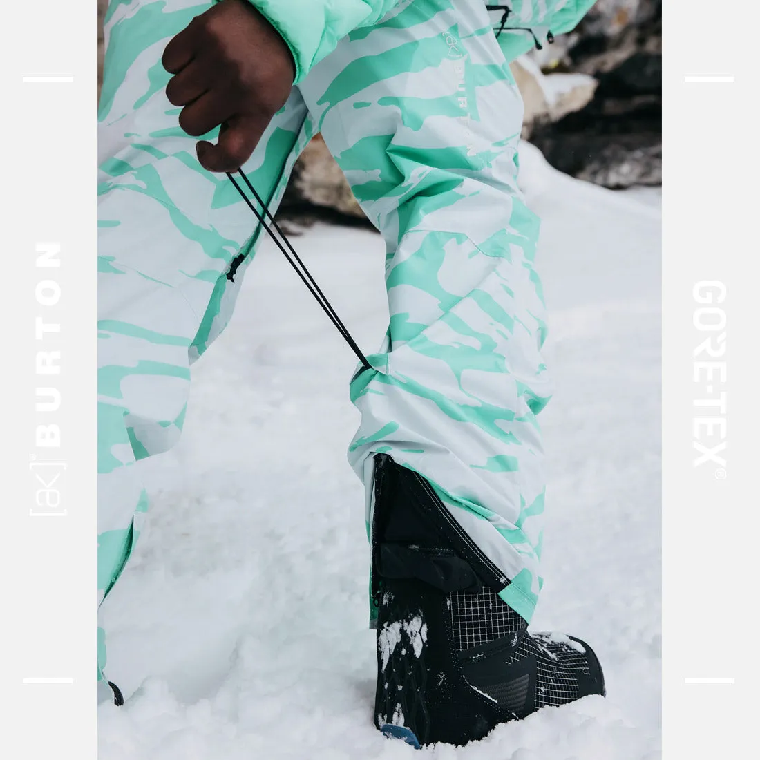 BURTON [ak] Gore-Tex 2L Cyclic Bib Pant 2025 - Oversized Zebra