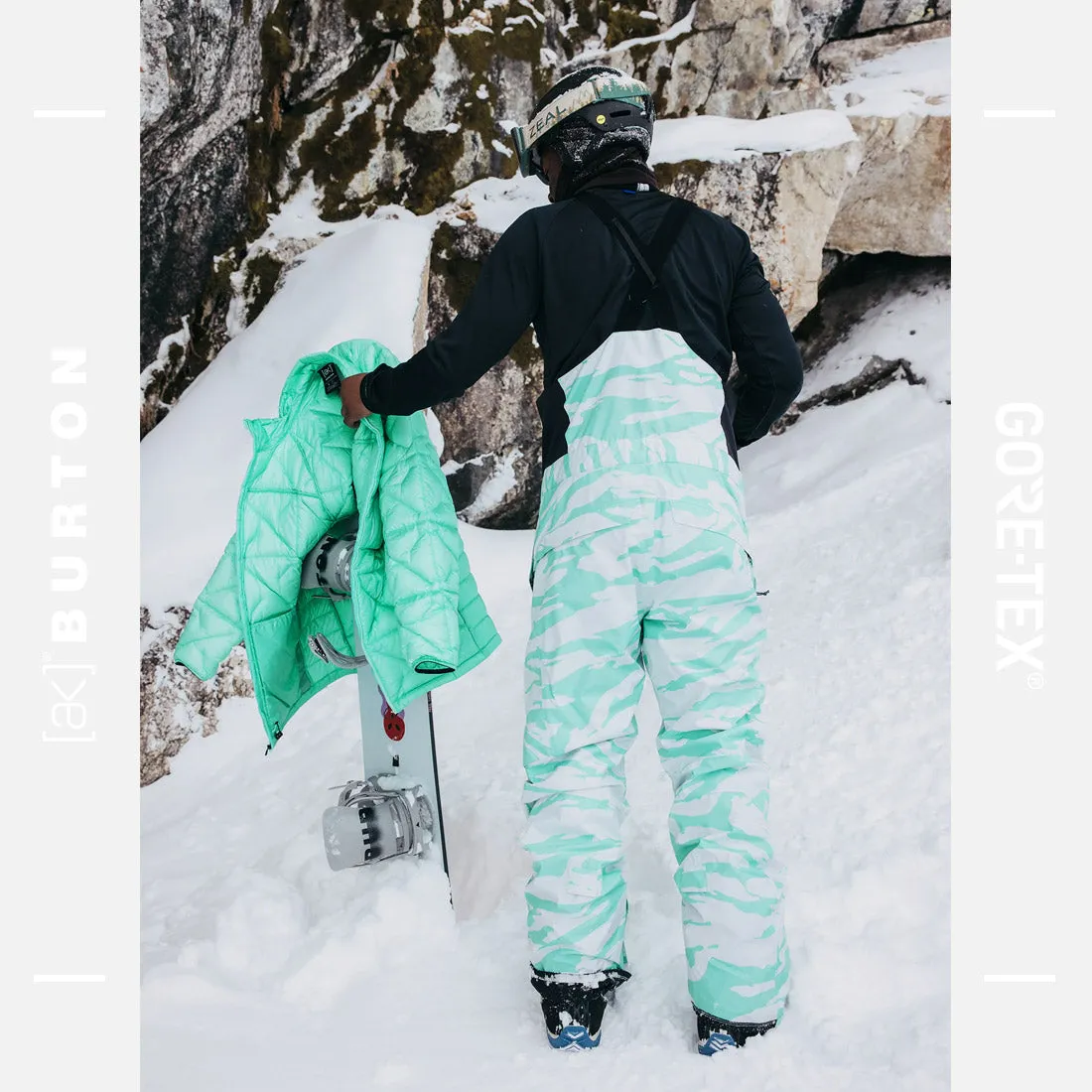 BURTON [ak] Gore-Tex 2L Cyclic Bib Pant 2025 - Oversized Zebra