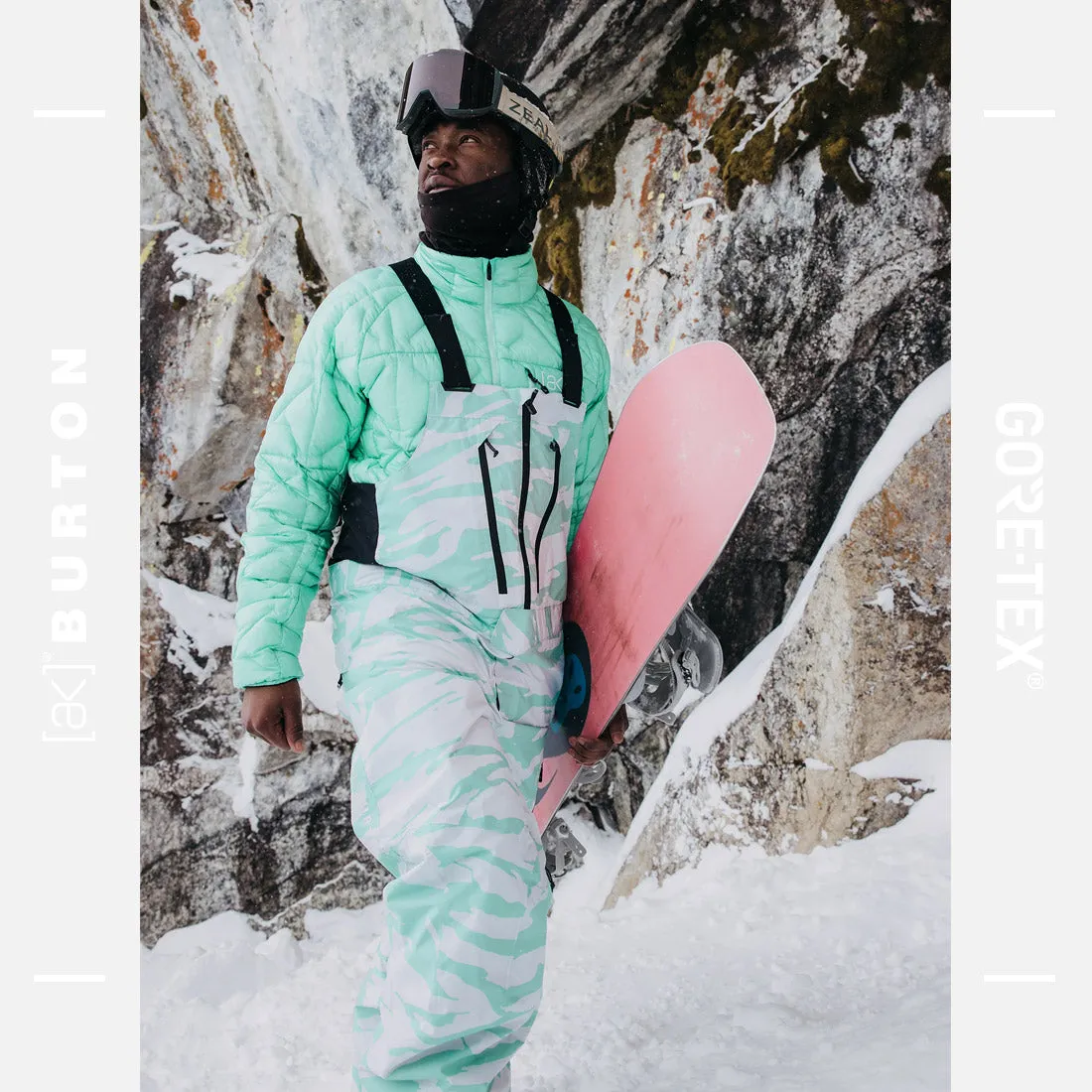 BURTON [ak] Gore-Tex 2L Cyclic Bib Pant 2025 - Oversized Zebra