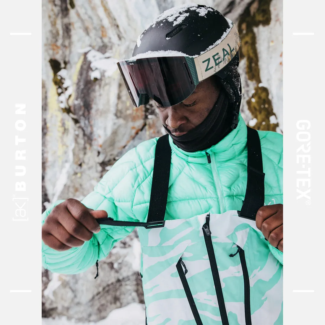 BURTON [ak] Gore-Tex 2L Cyclic Bib Pant 2025 - Oversized Zebra