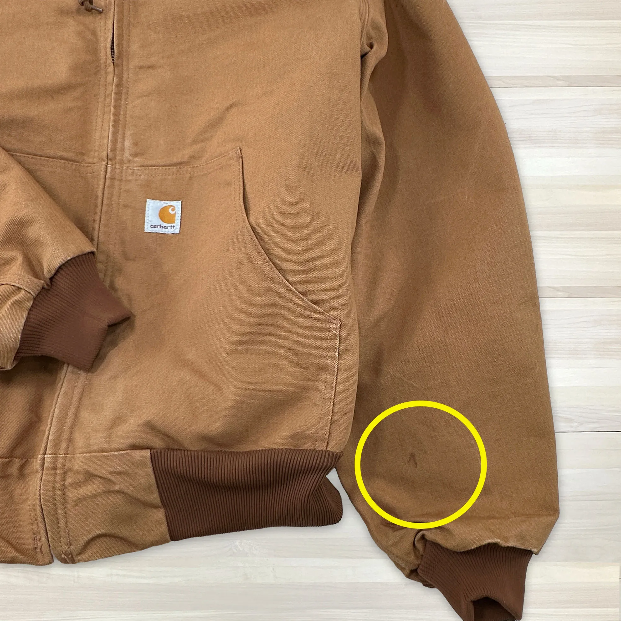 Carhartt J131 BRN Brown Active Jacket Thermal Lined NWT Large