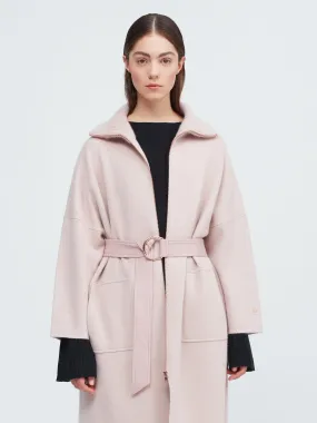 Center-in Rose Gold Leather Belt - Rose