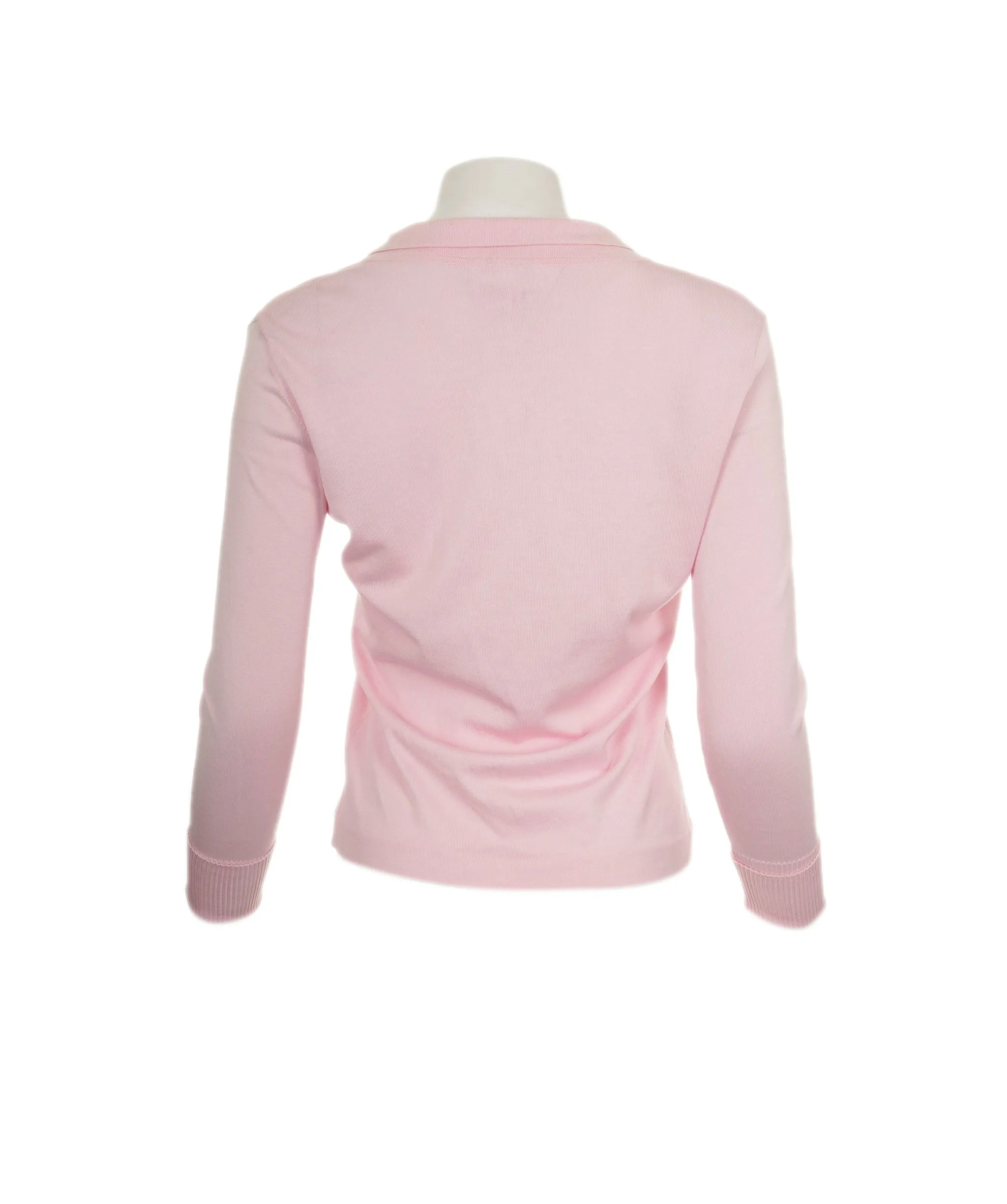 Chanel CC Button Cardigan Pink ASL8298