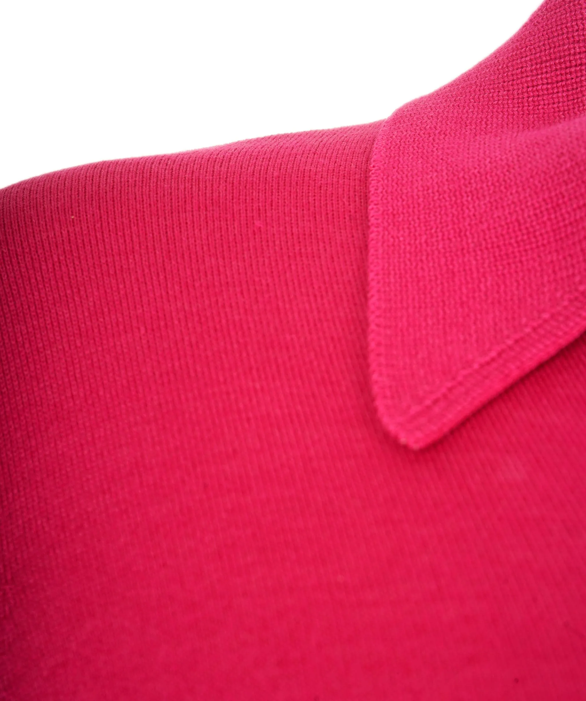 Chanel Gold CC Button Cardigan Pink ASL7705