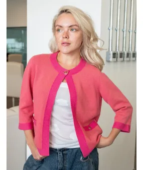 Chanel Pink Cashmere Cardigan DXBS0520