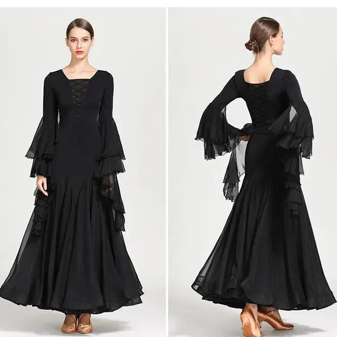 Chiffon Ball Gown - Ultra-thin Chiffon Prom Dress & Chiffon Prom Gown for Ballroom & Tango