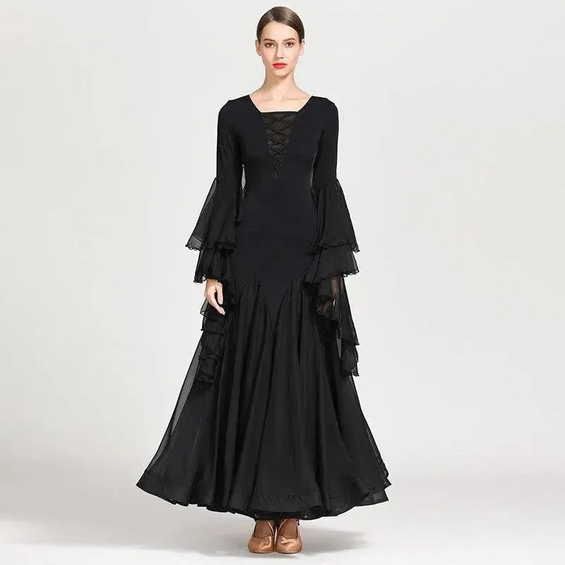 Chiffon Ball Gown - Ultra-thin Chiffon Prom Dress & Chiffon Prom Gown for Ballroom & Tango
