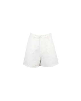 CLOVER DENIM SHORT ALL WHITE