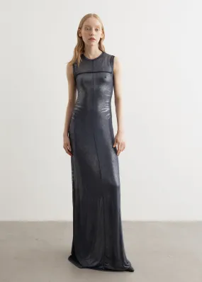 D-Vety Abito Wet Look Maxi Dress