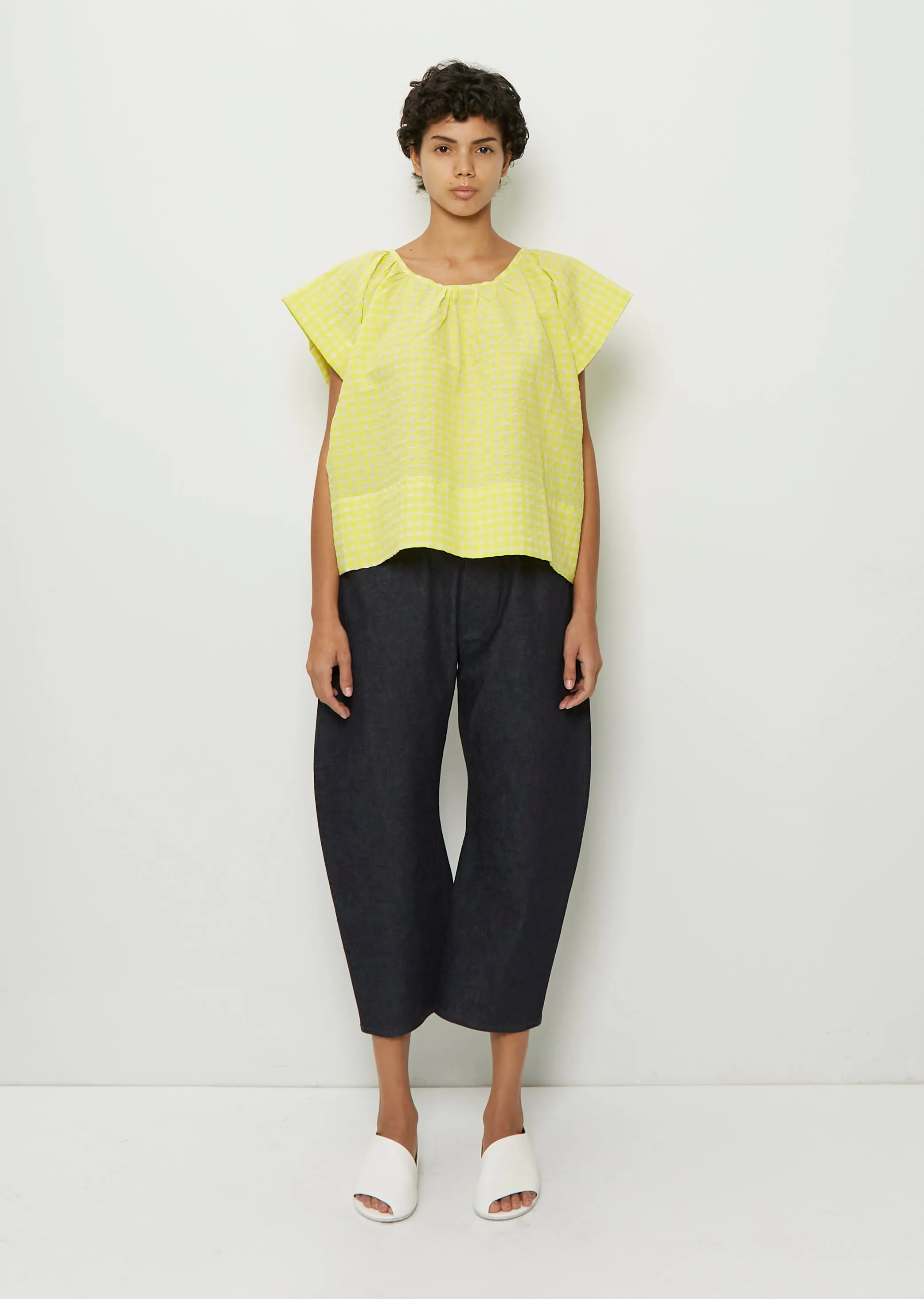 Denim Circle Pant