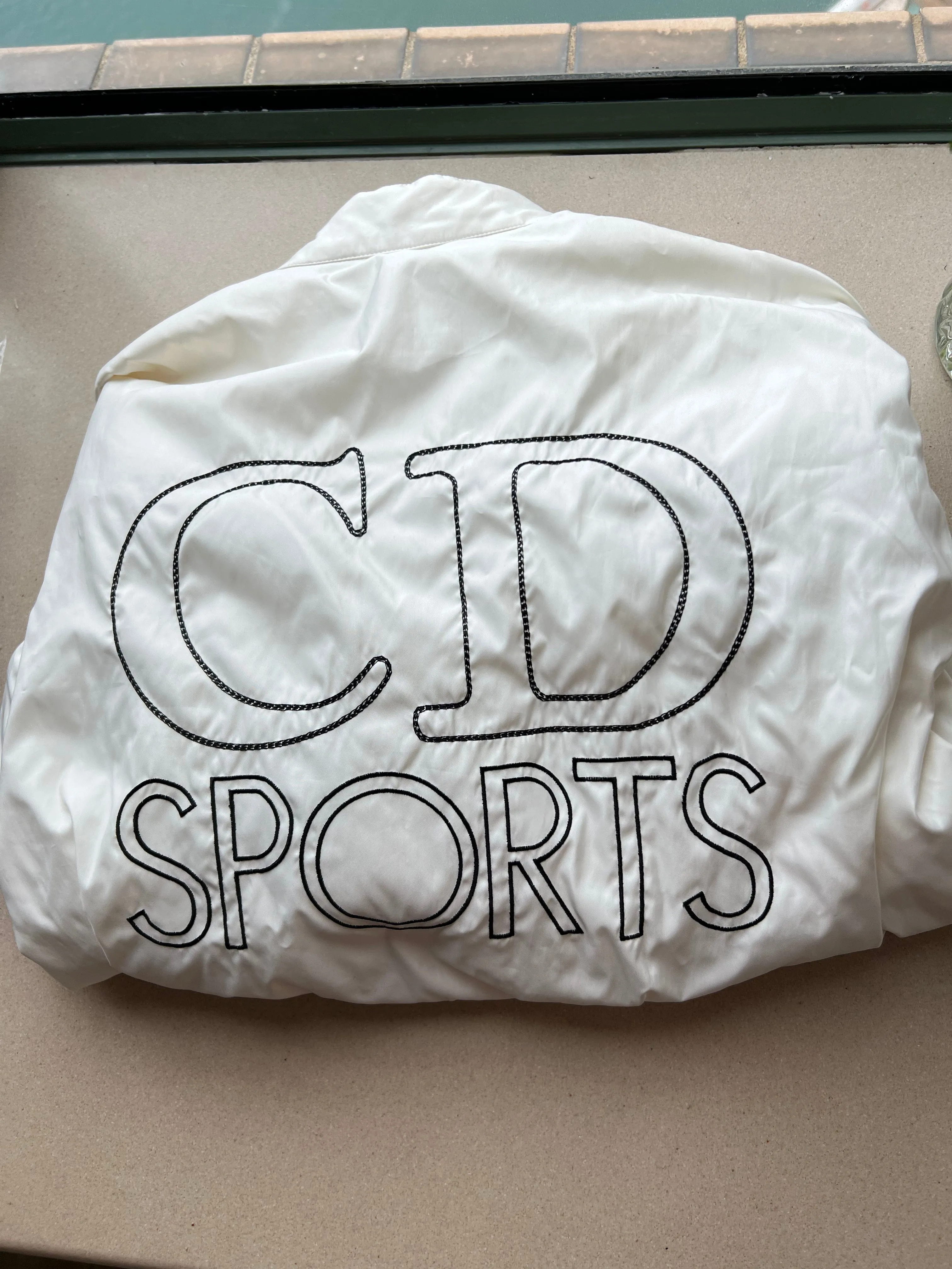 Dior Sport Back Logo Nylon Jacket White ASL6716