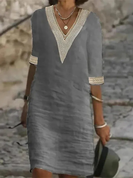 Elegant half-sleeve dress