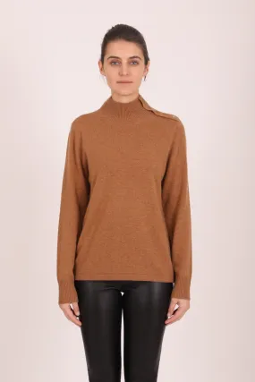 Etheme Cashmere Mock in Camel