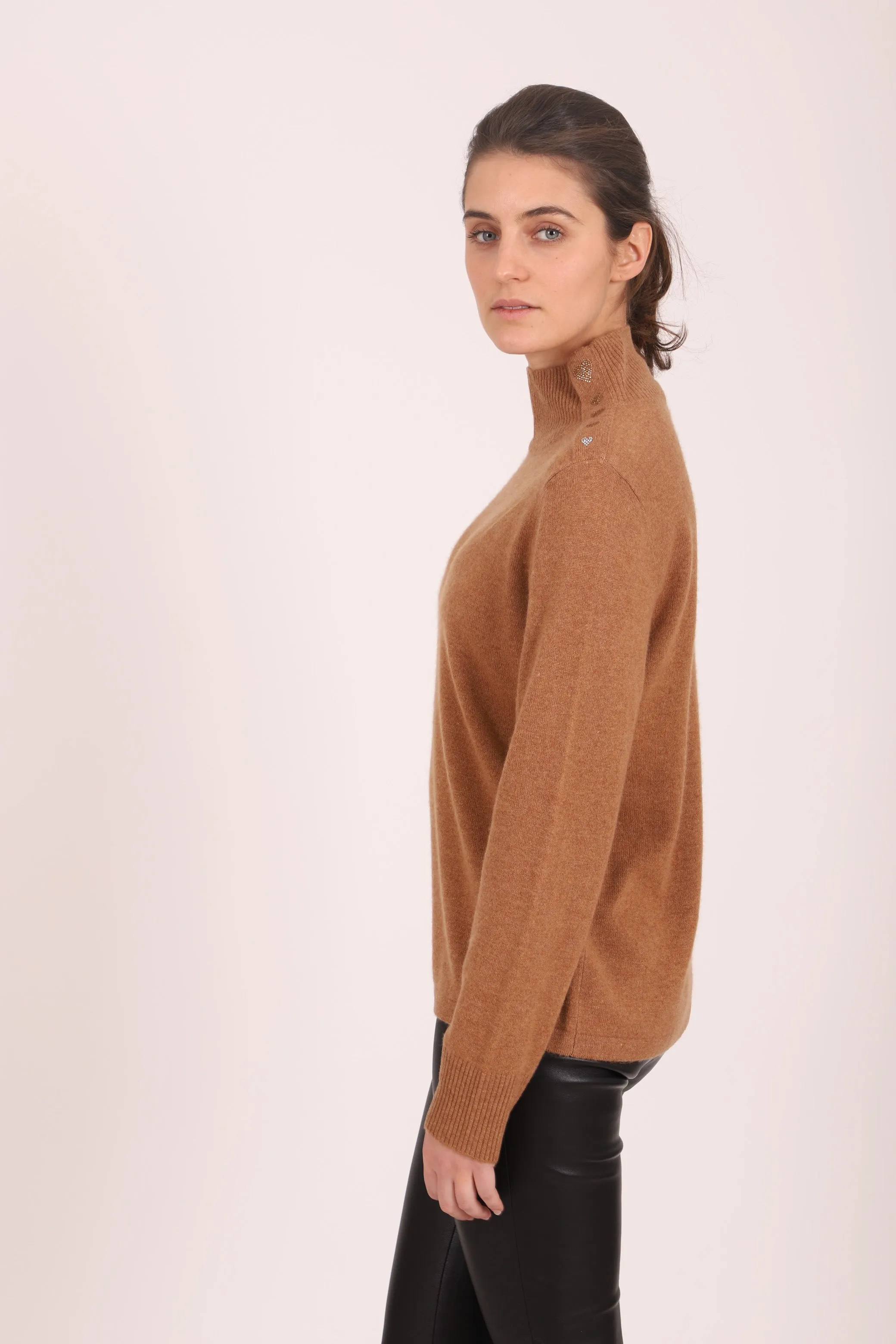 Etheme Cashmere Mock in Camel