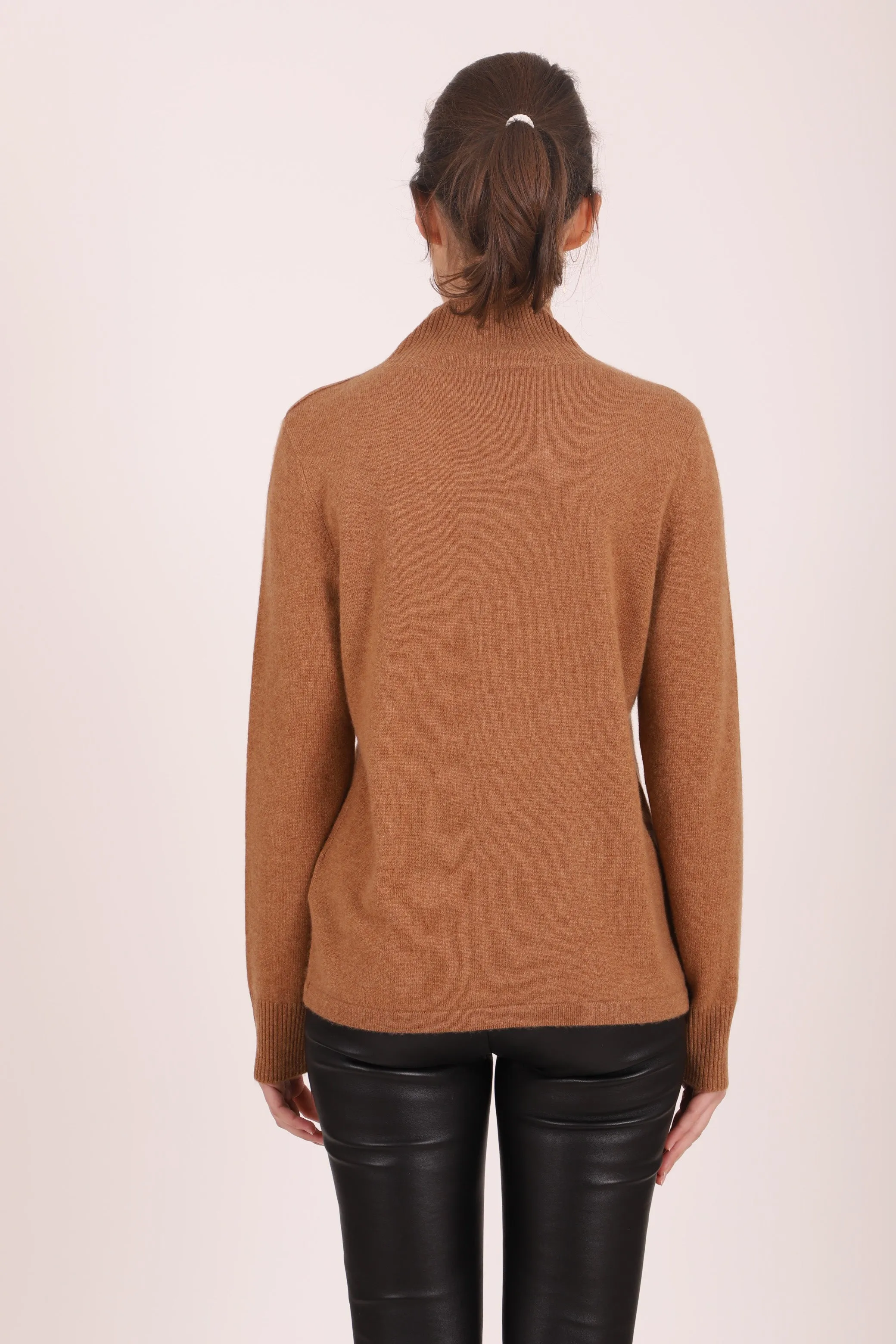 Etheme Cashmere Mock in Camel