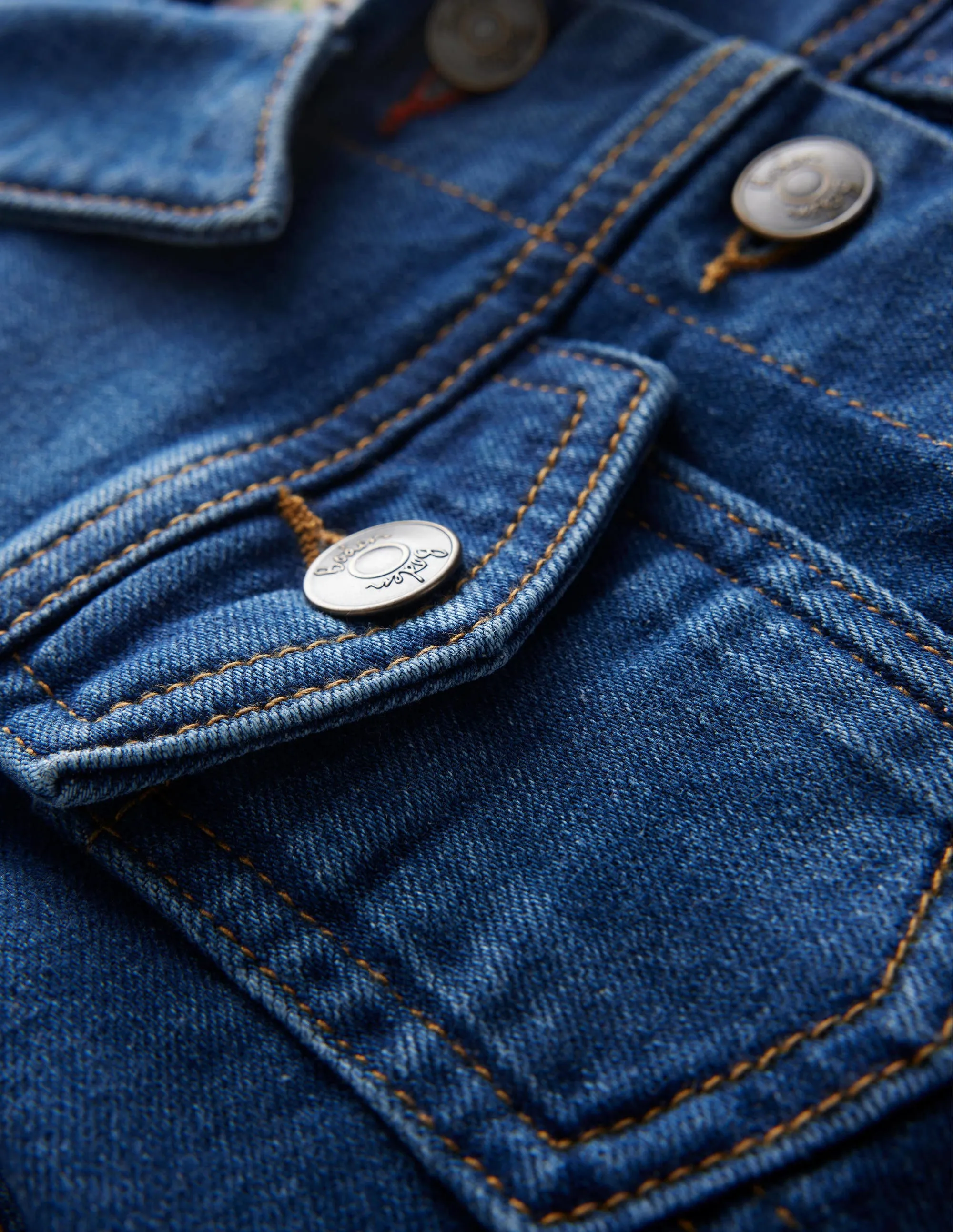 Everyday Denim Jacket-Mid Vintage Denim