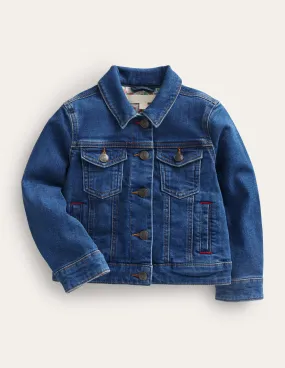Everyday Denim Jacket-Mid Vintage Denim