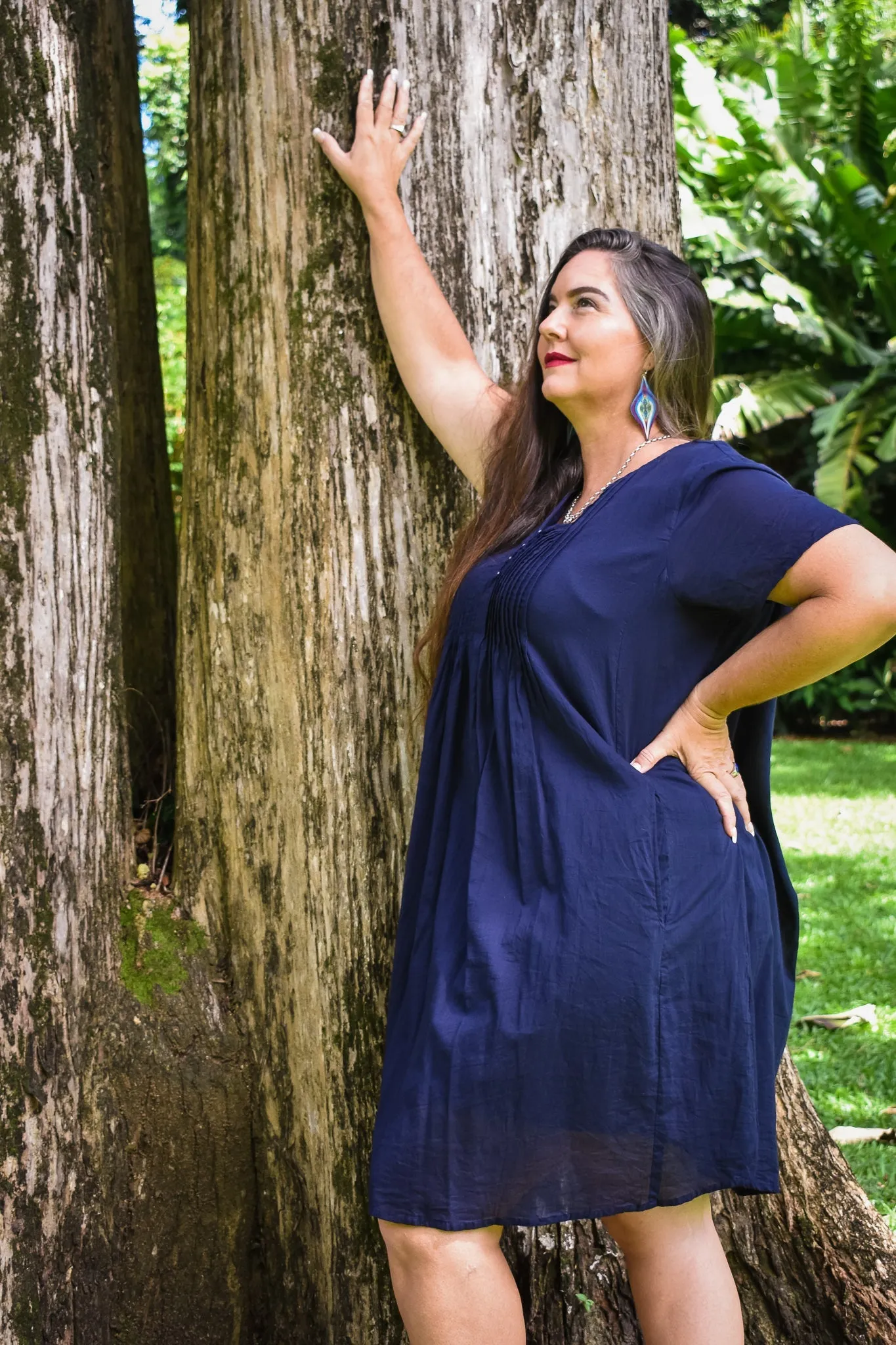 Faith Short Dress - Navy