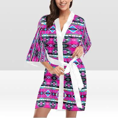 Force of Nature Sunset Storm Satin Robe