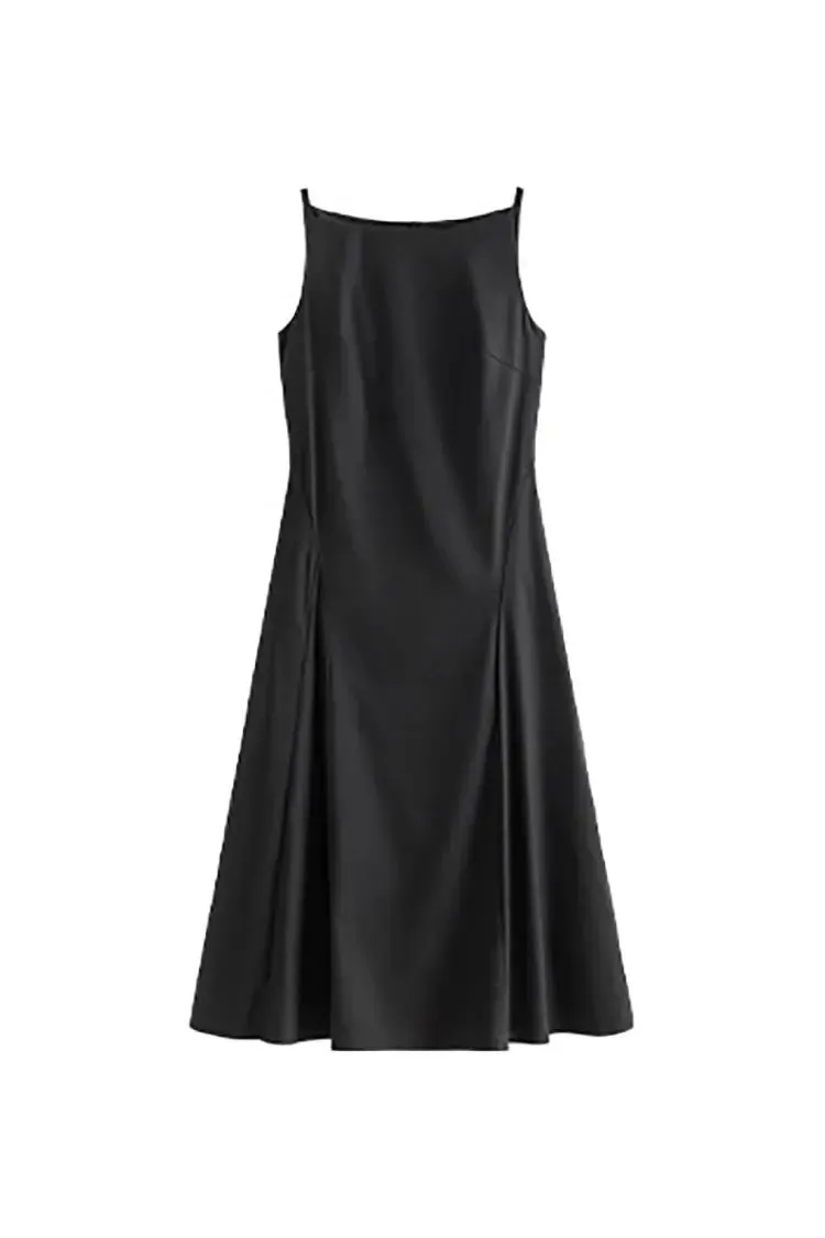 French Style Black Formal Dress