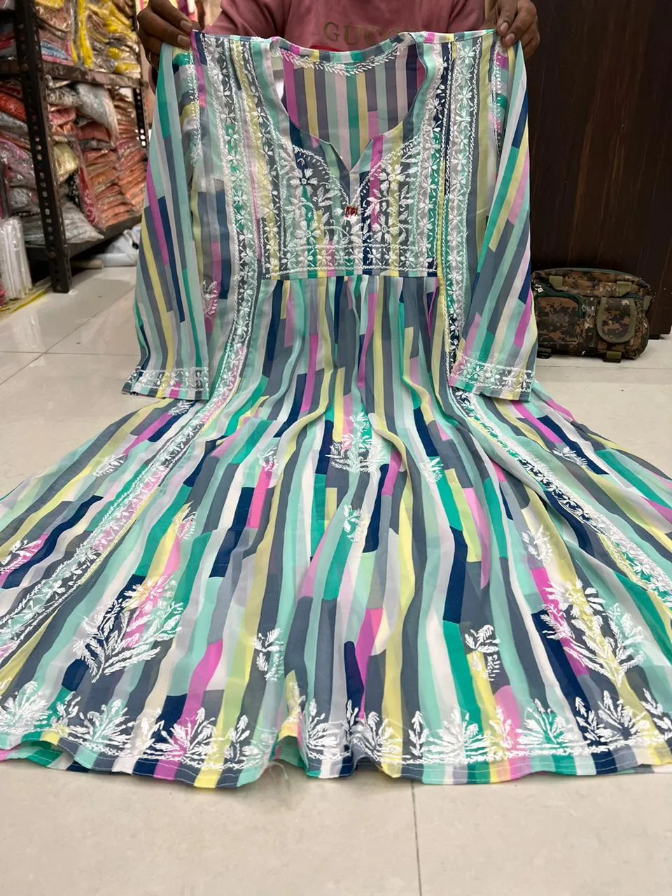 Georgette Printed Gown