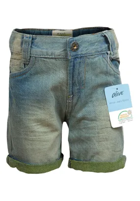 Girls Alive Turn Up Hem Denim Shorts 6 to 14 Years