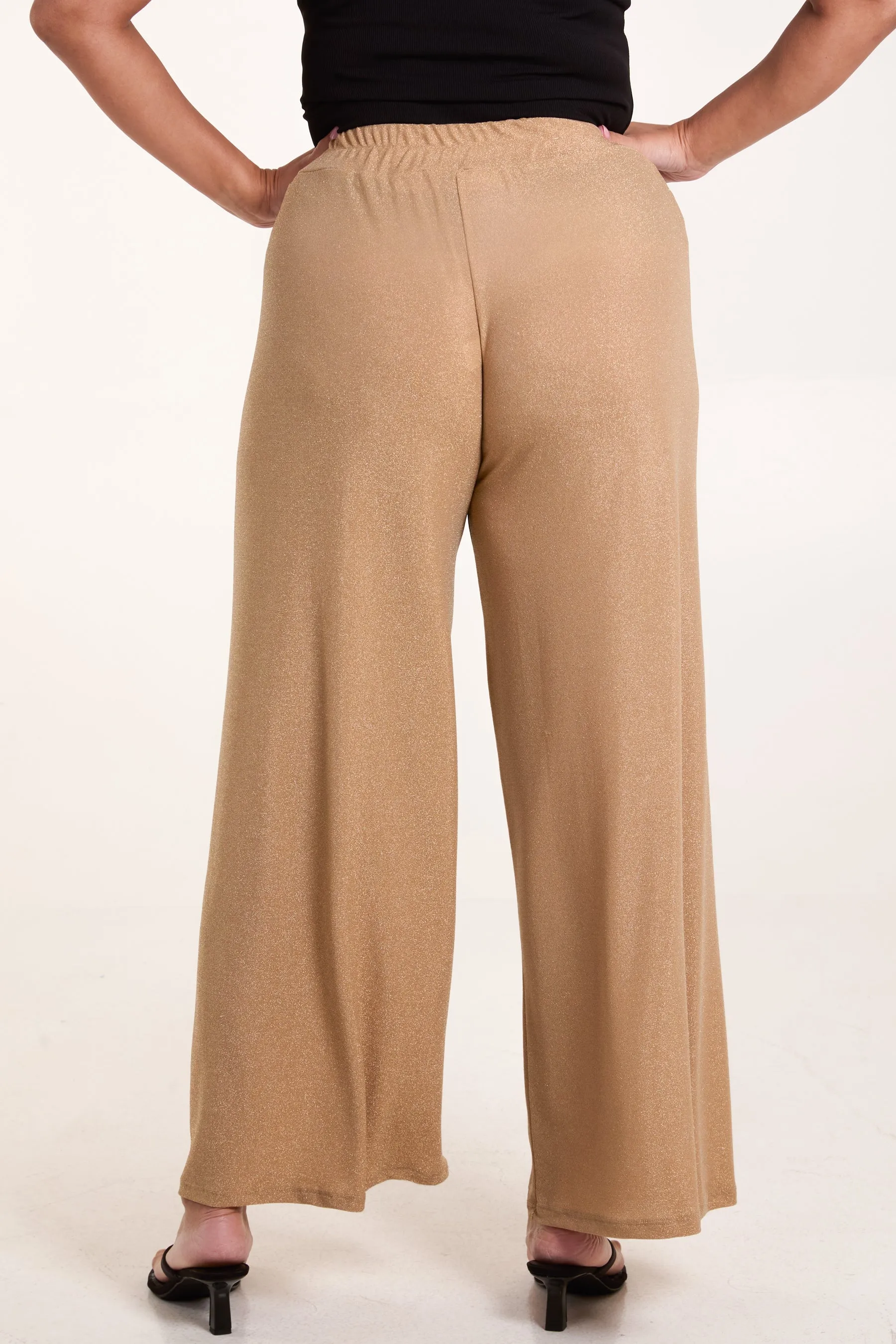 Glitter Wide Leg Trousers