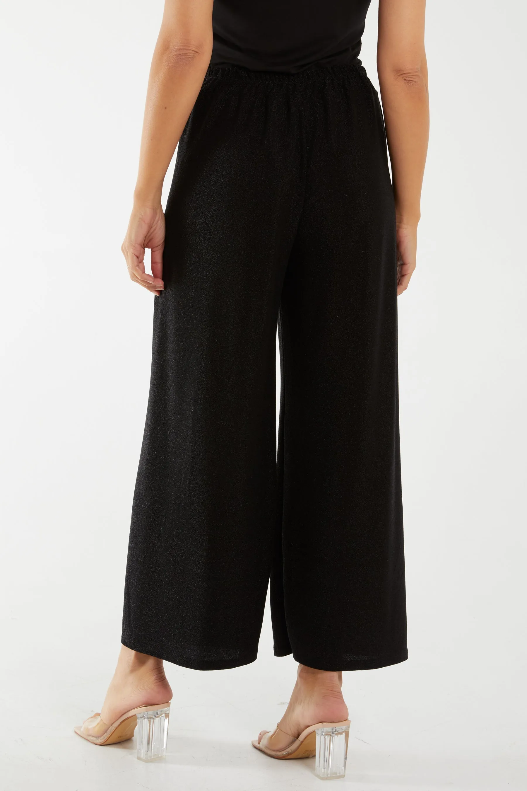 Glitter Wide Leg Trousers