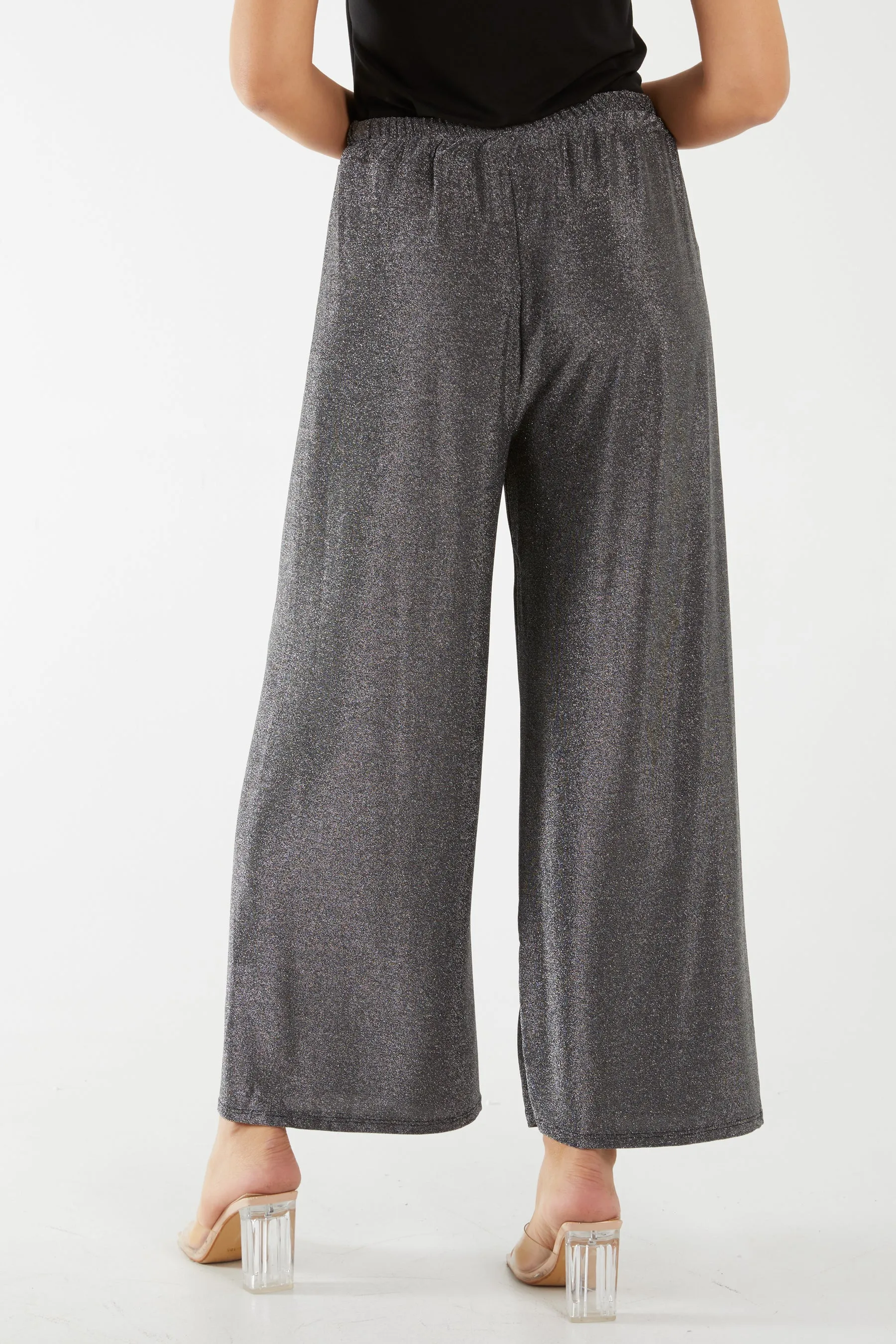 Glitter Wide Leg Trousers