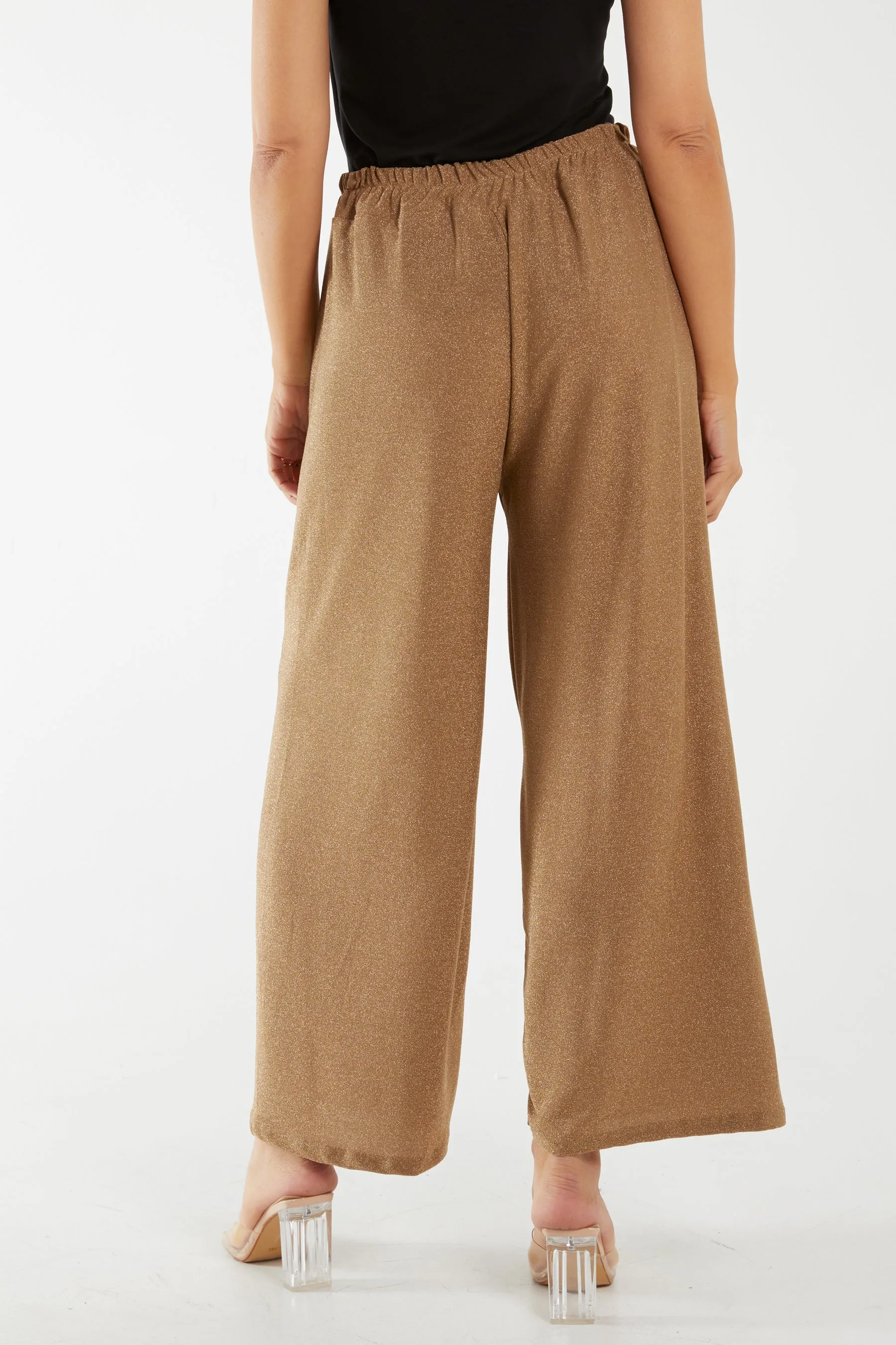 Glitter Wide Leg Trousers