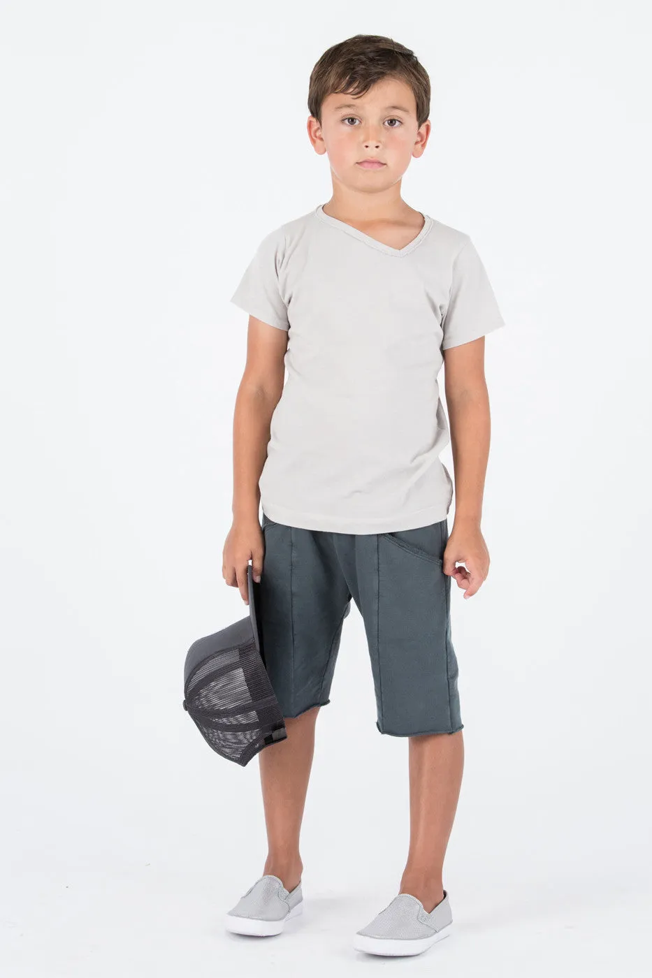 Go Gently Baby Charcoal Surfer Boys Short