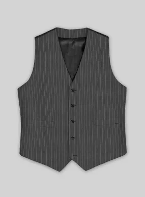 Gray Pinstripe Waist Coat